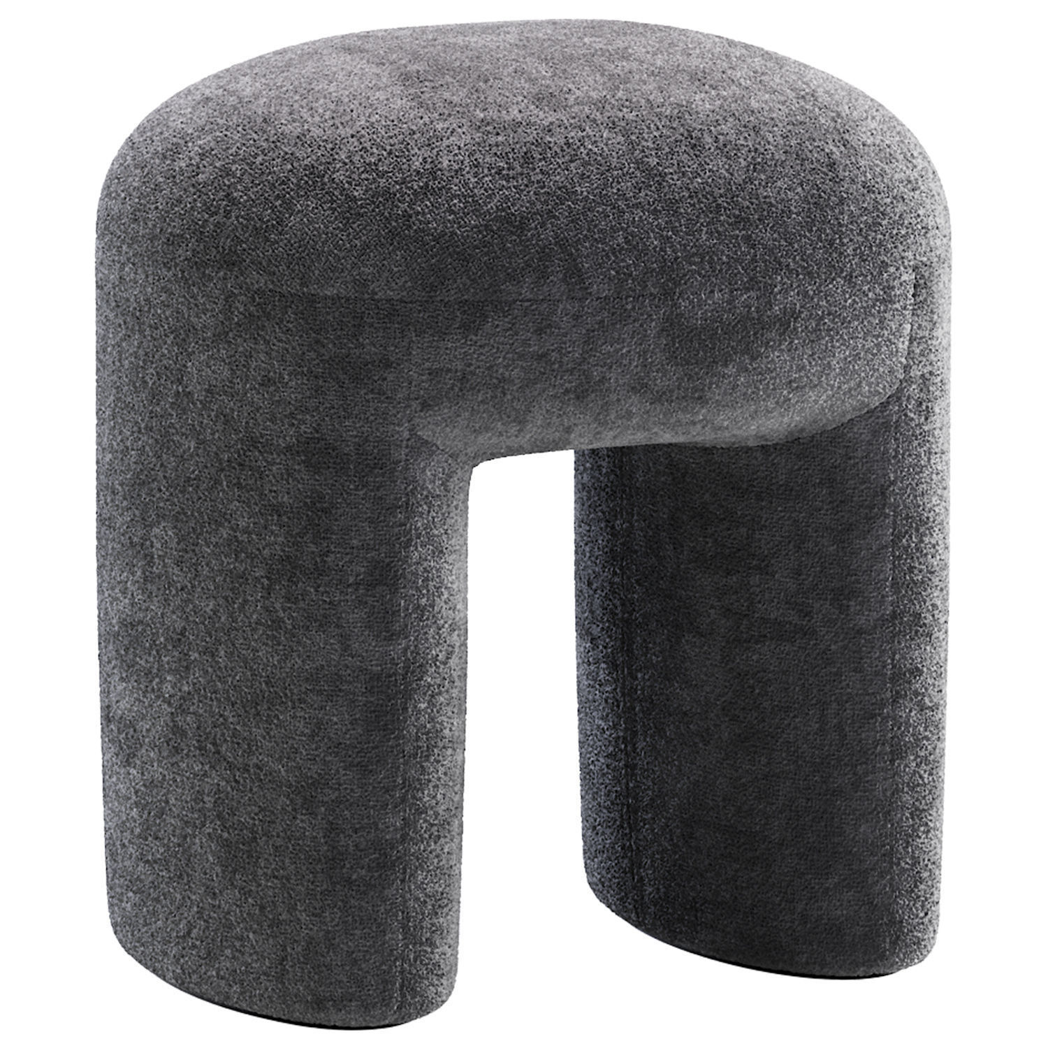 Pouf Shaggy 3D model_1