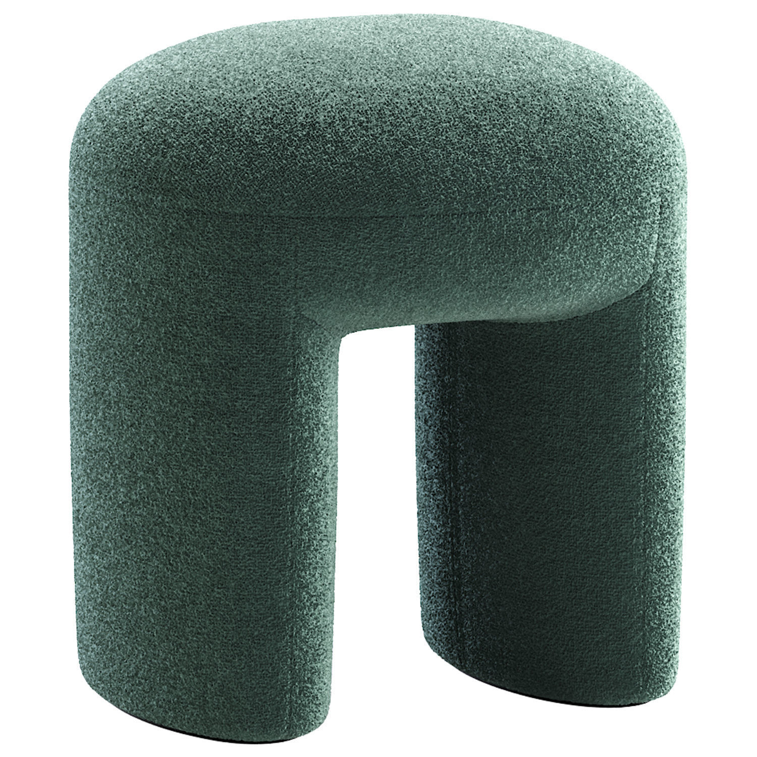 Pouf Shaggy 3D model_2