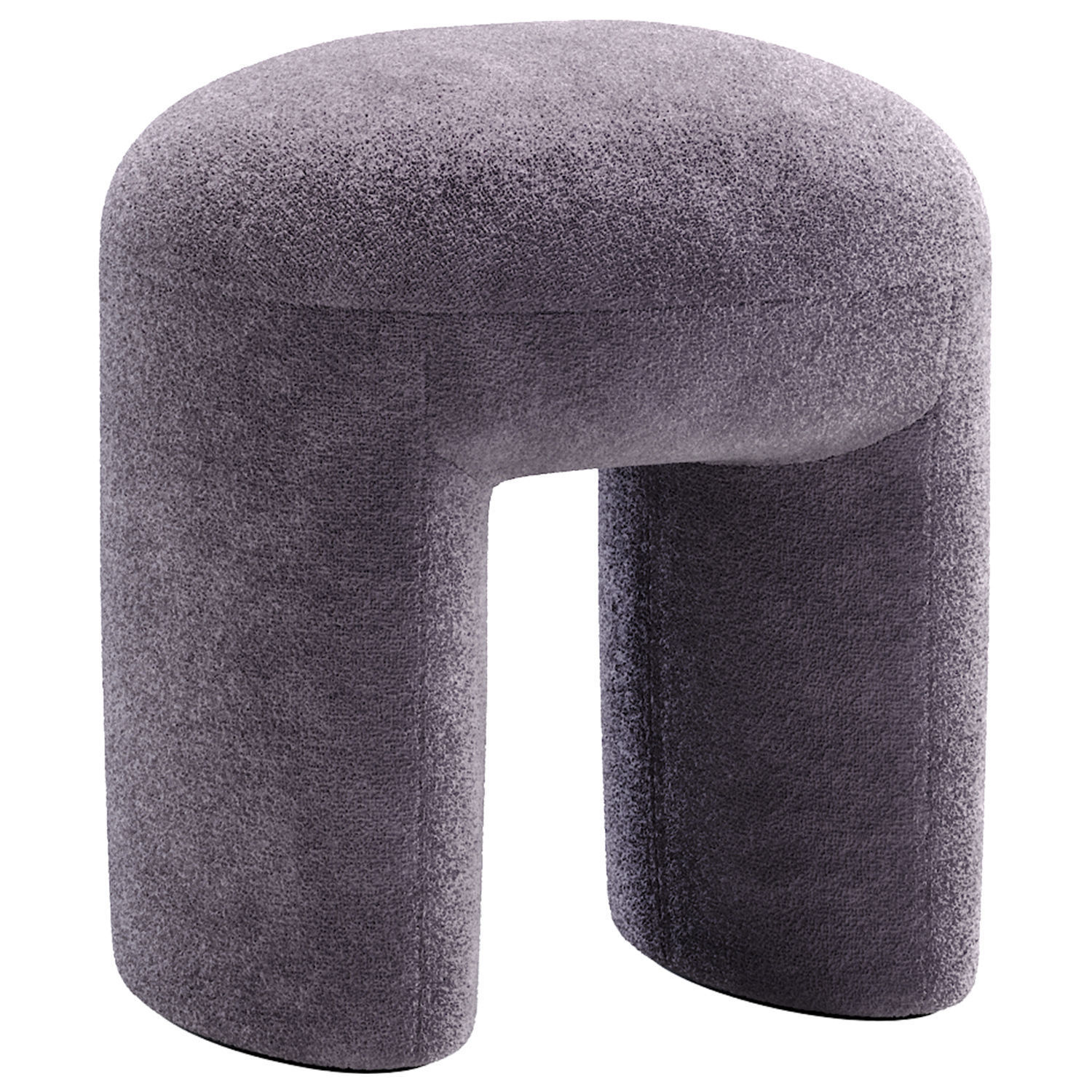 Pouf Shaggy 3D model_3