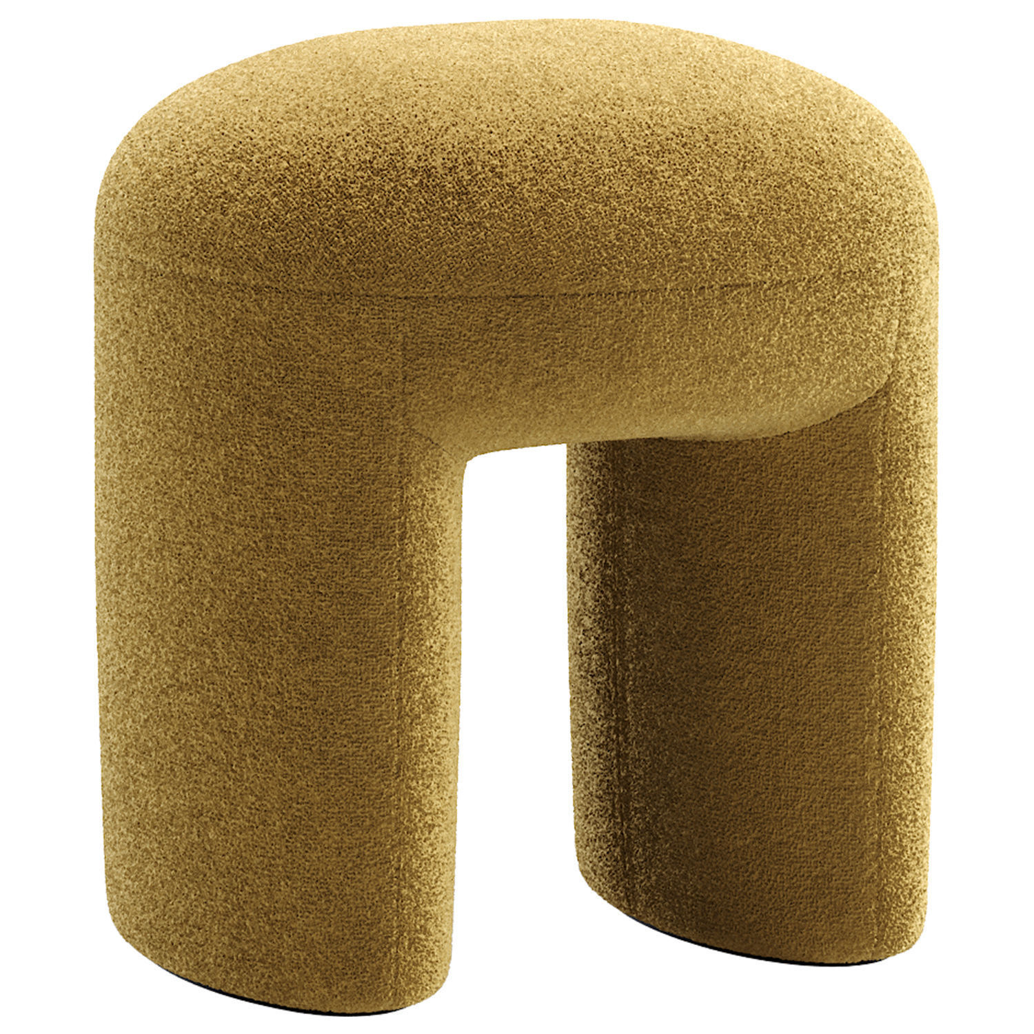 Pouf Shaggy 3D model_4