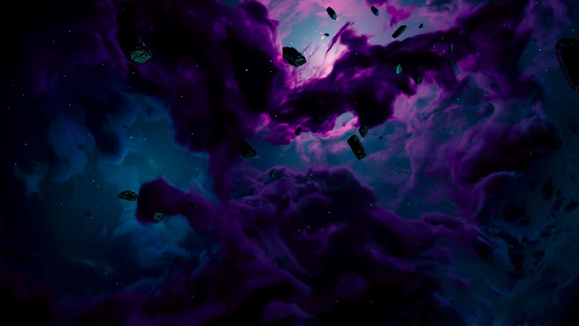 Space nebula 3D model_6