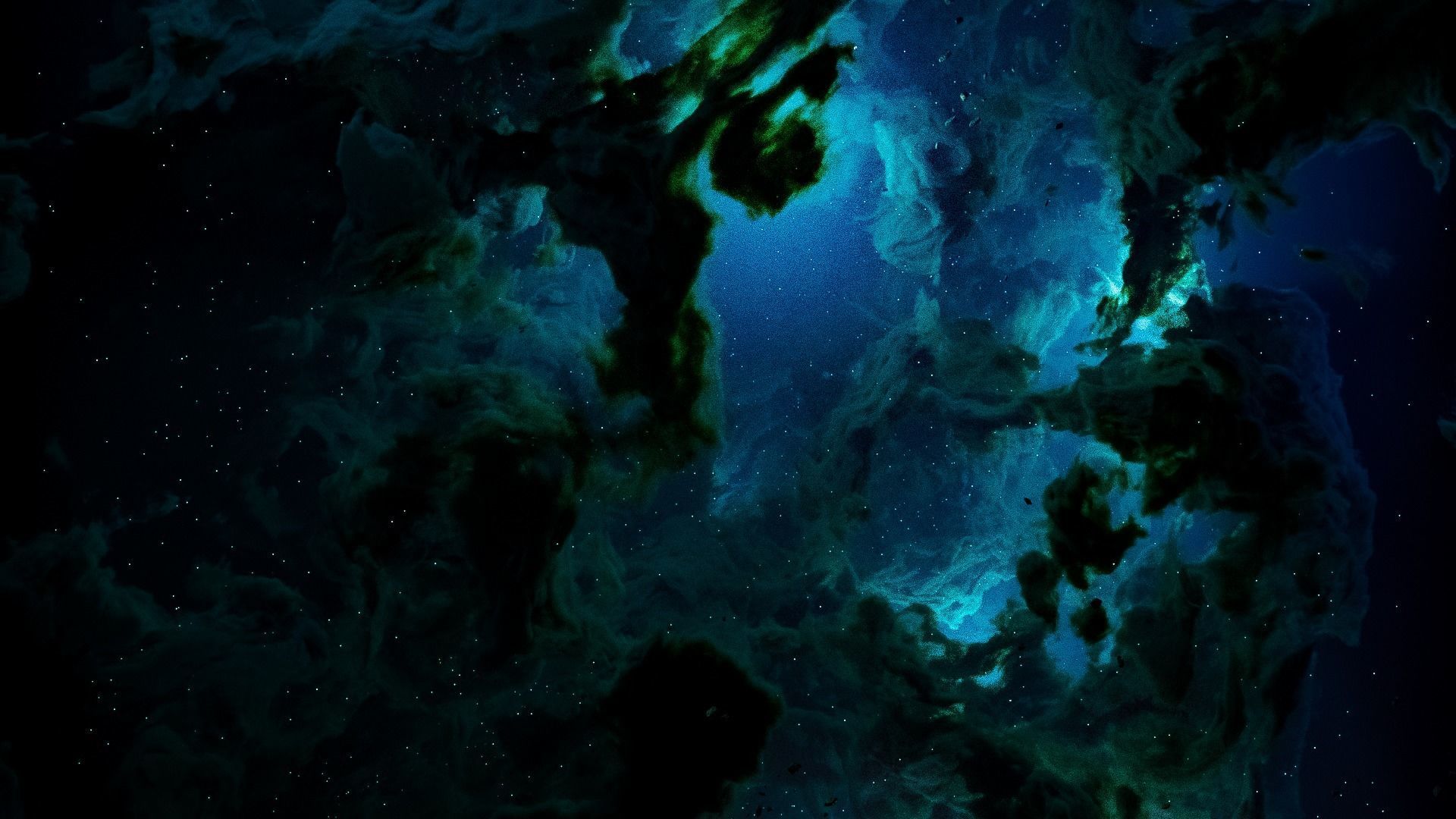 Space nebula 3D model_4