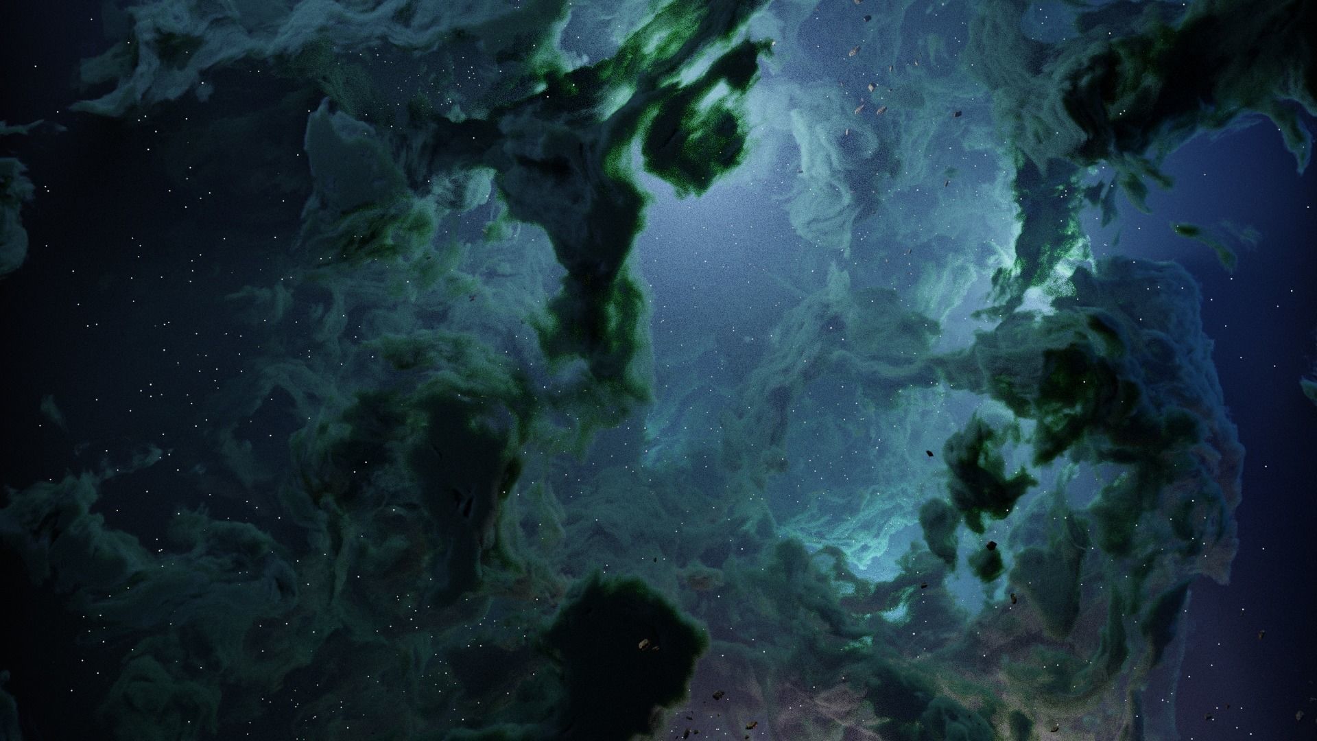 Space nebula 3D model_5