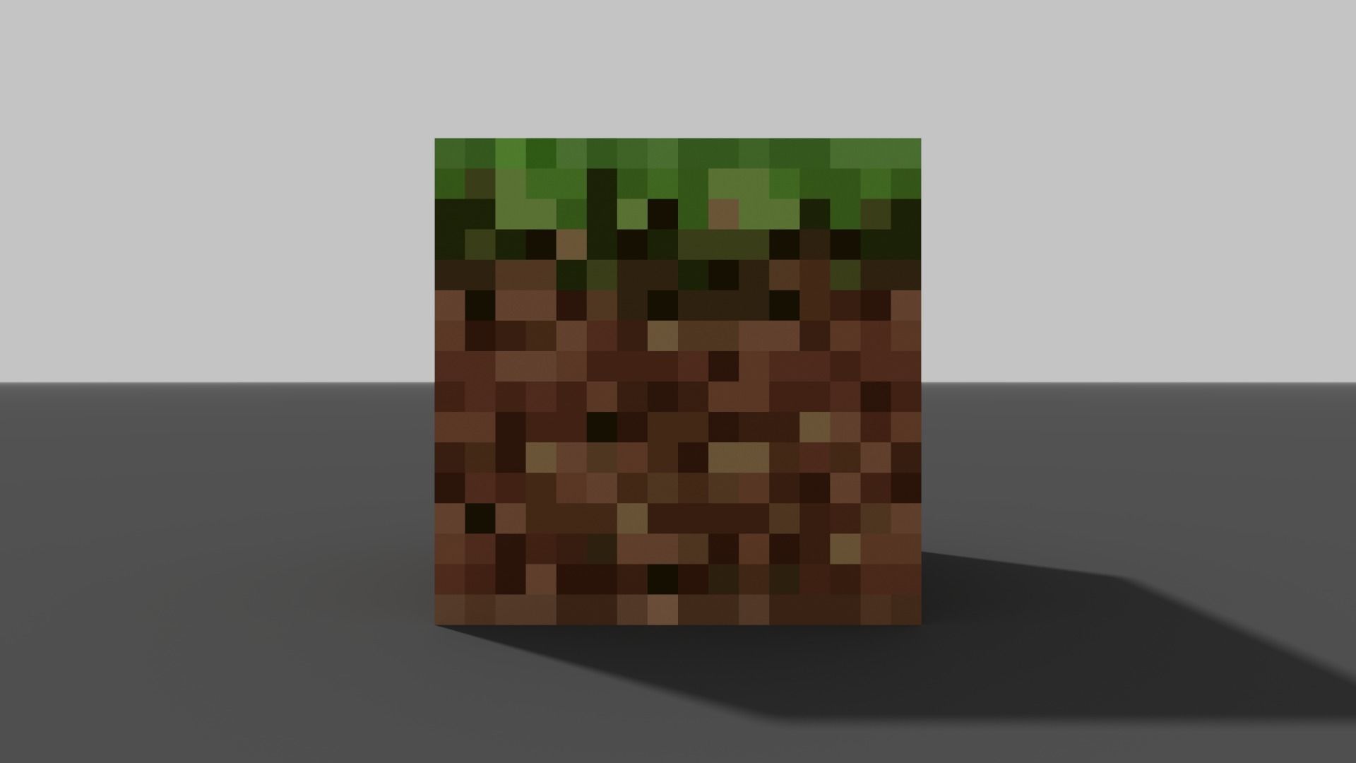 MineCraft grass block 3D model Low-poly 3D model_6