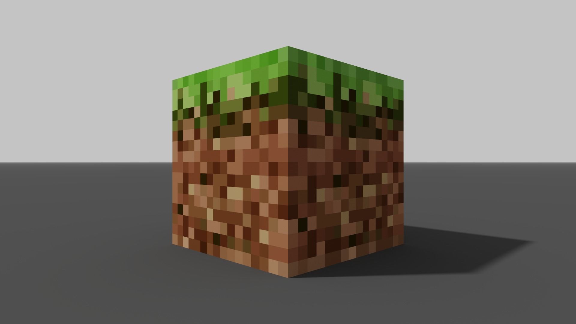 MineCraft grass block 3D model Low-poly 3D model_5