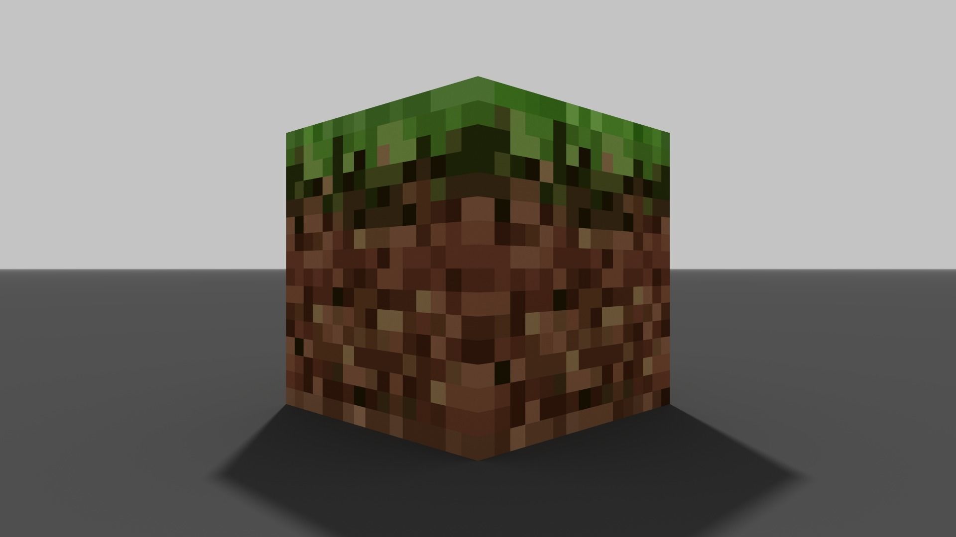 MineCraft grass block 3D model Low-poly 3D model_8