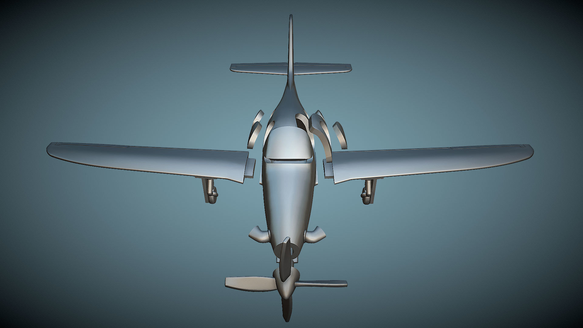 Lancair Evolution - 3D Printable Model 3D print model_5