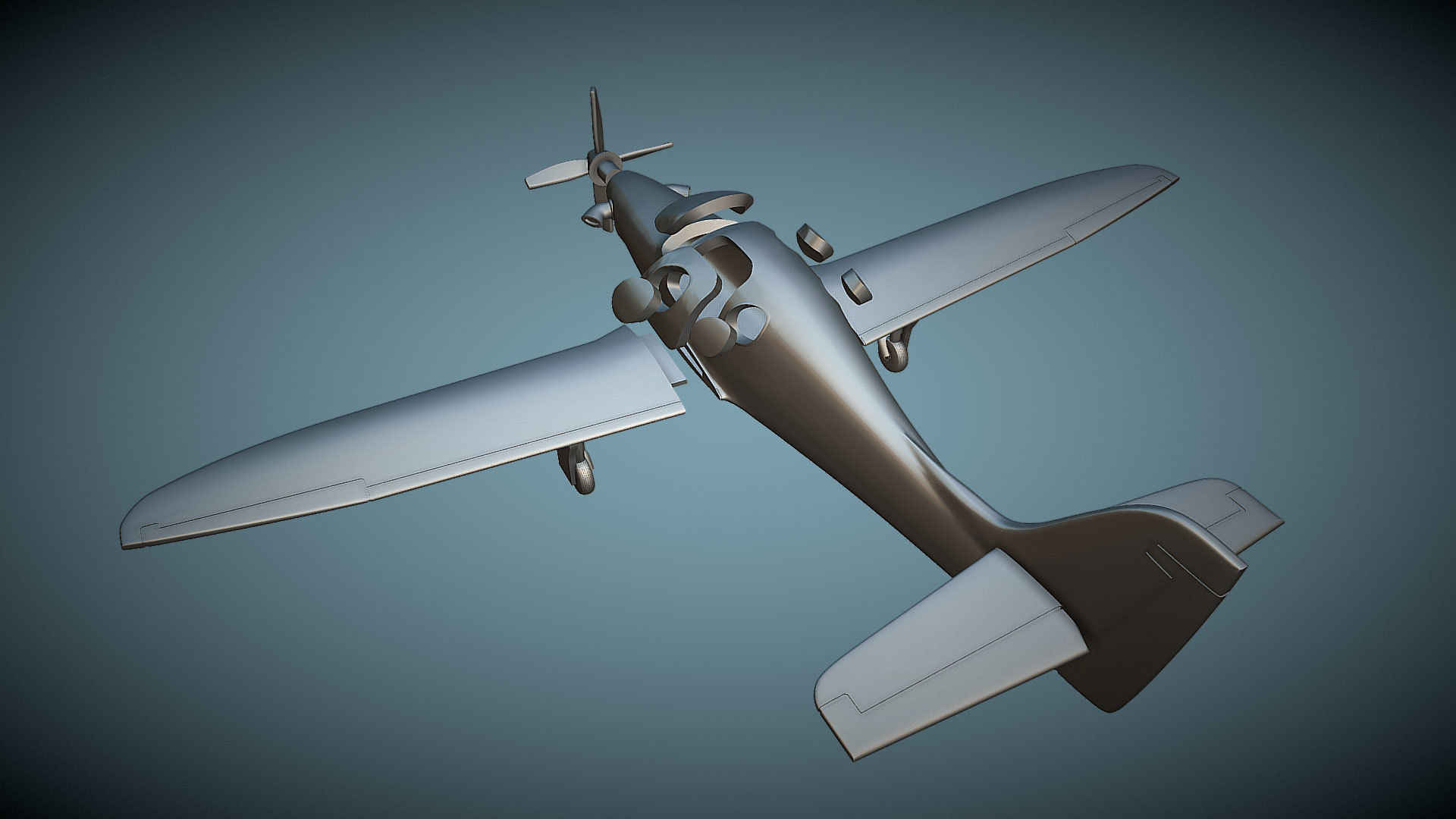 Lancair Evolution - 3D Printable Model 3D print model_2