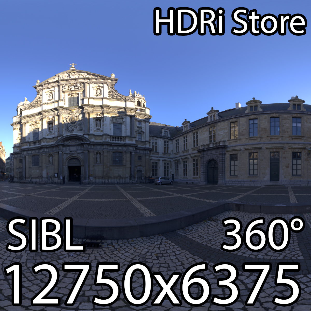 Conscience square HDRi 3D model_1