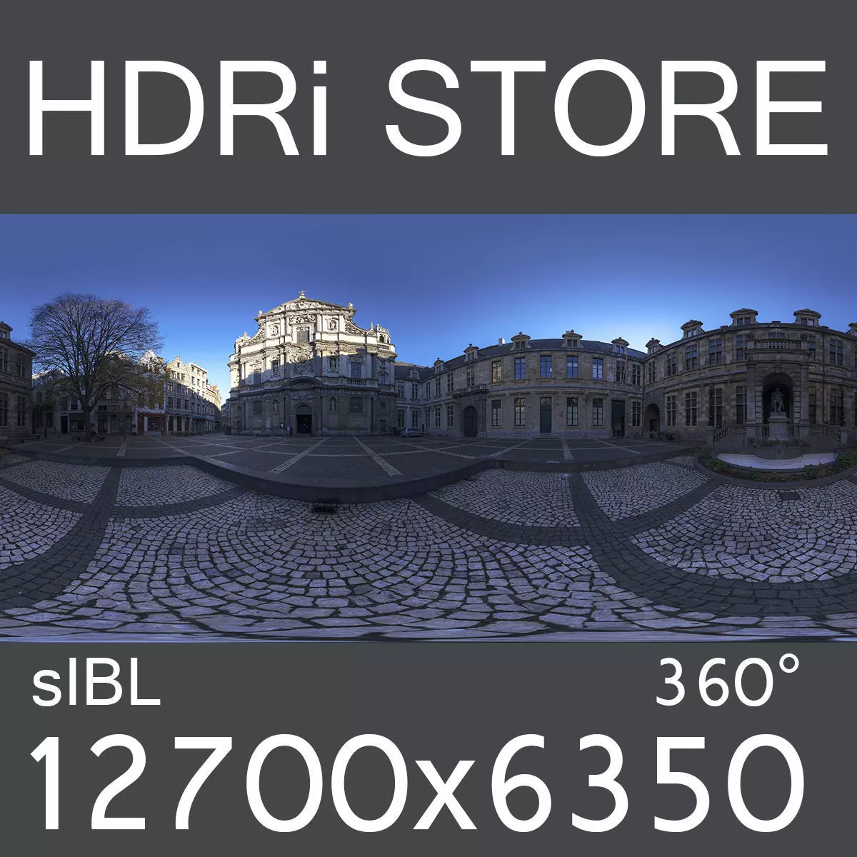Conscience square HDRi 3D model_0