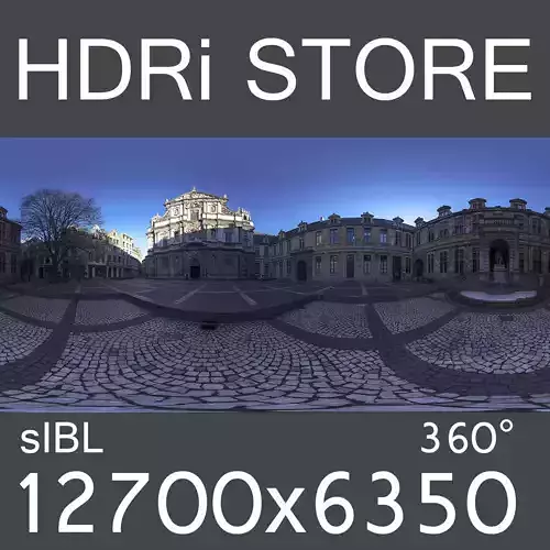 Conscience square HDRi 3D model