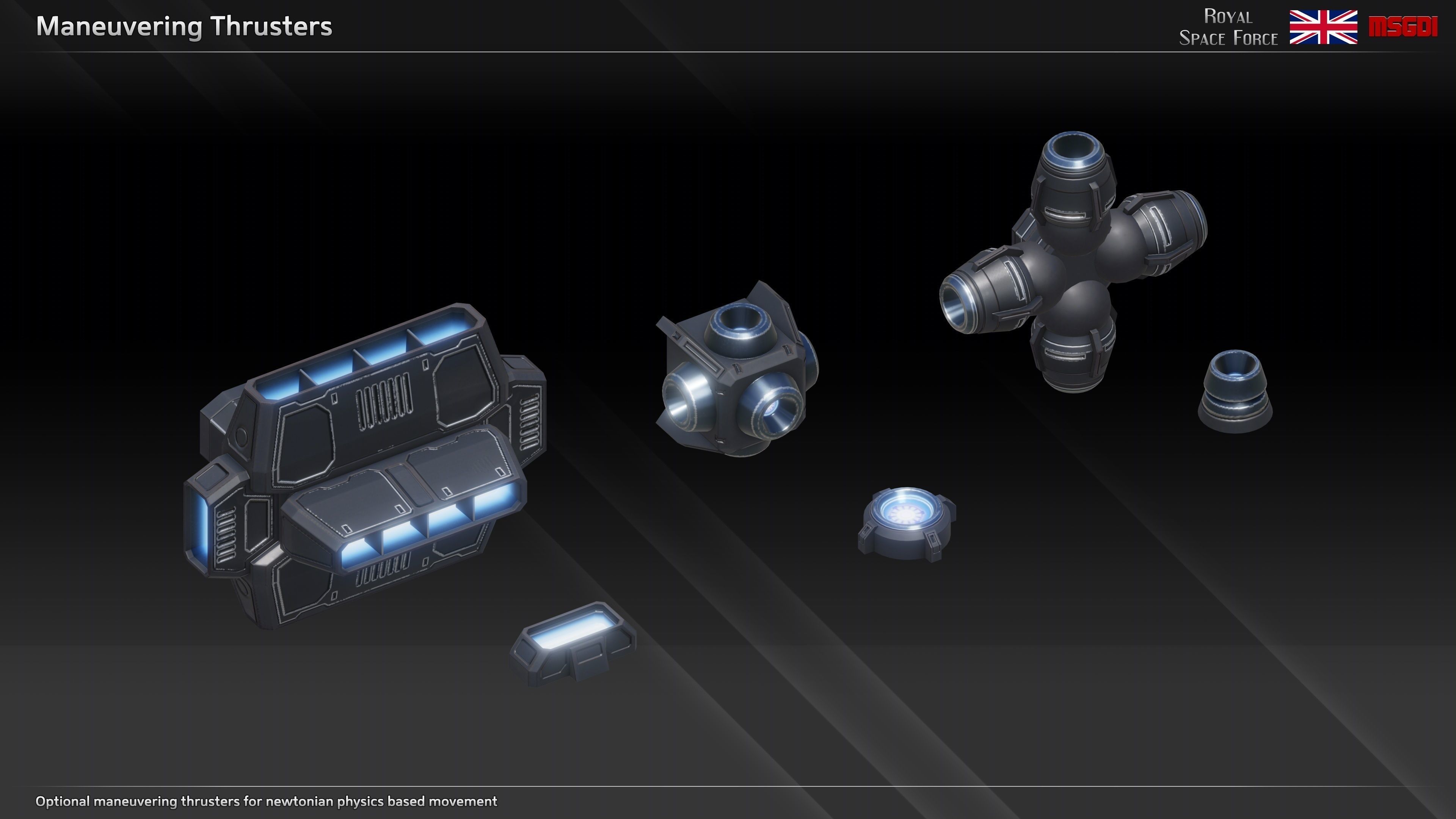 RSF Spaceship Victory Class Battleship Low-poly 3D model_4