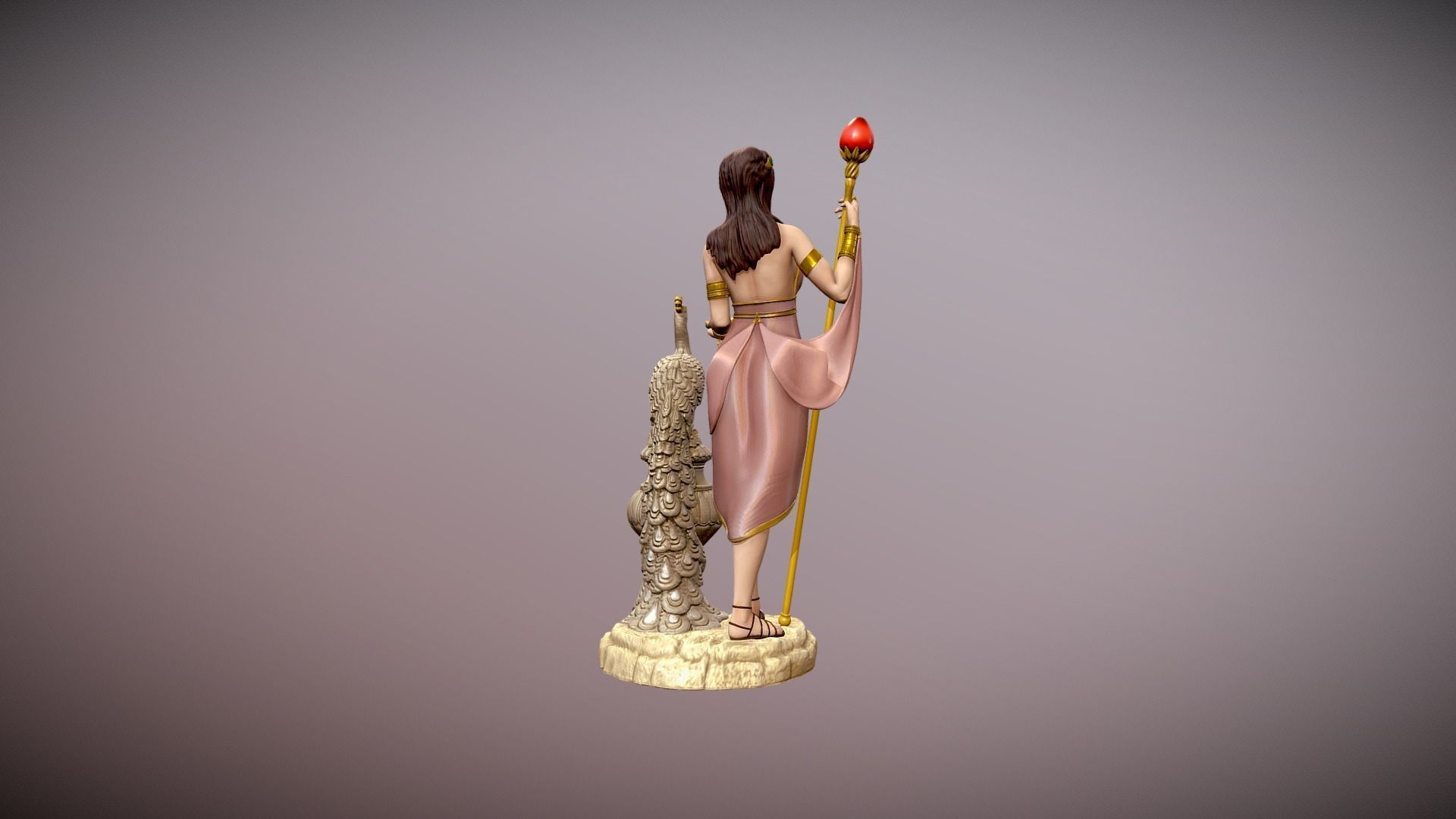 Hera Goddess statue for 3d print 3D print model_5