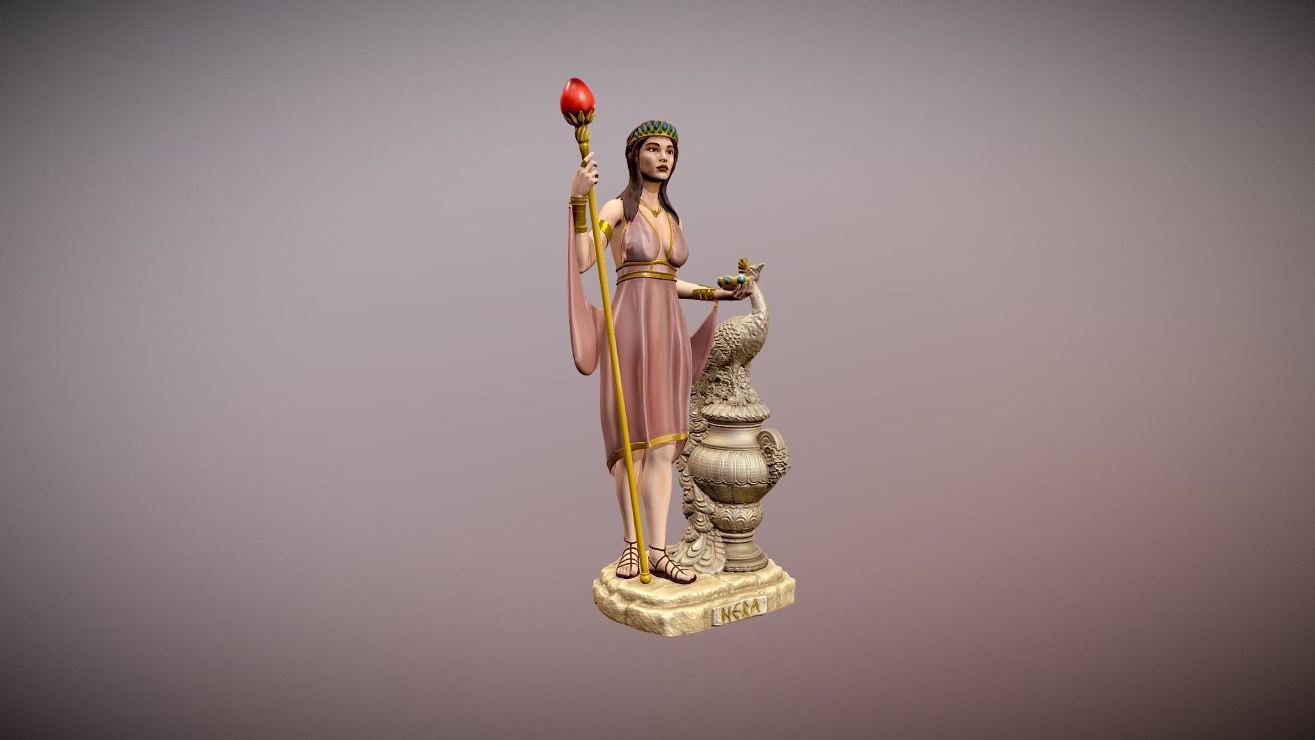 Hera Goddess statue for 3d print 3D print model_2