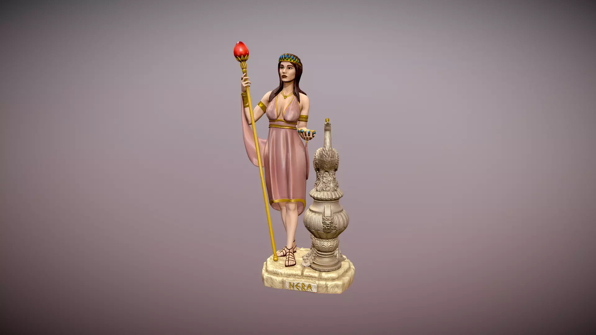 Hera Goddess statue for 3d print 3D print model_0