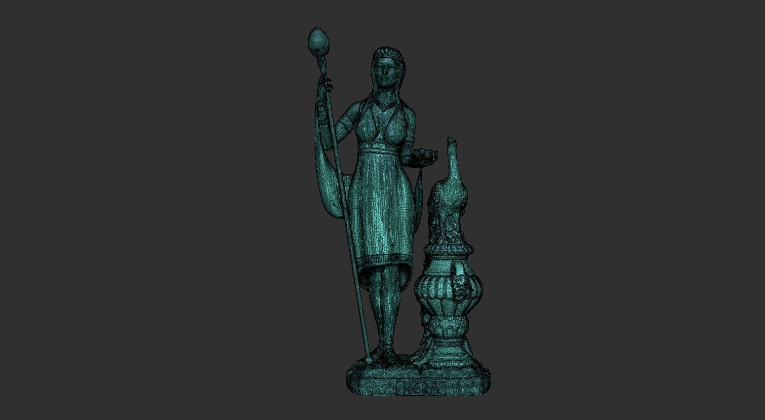 Hera Goddess statue for 3d print 3D print model_3