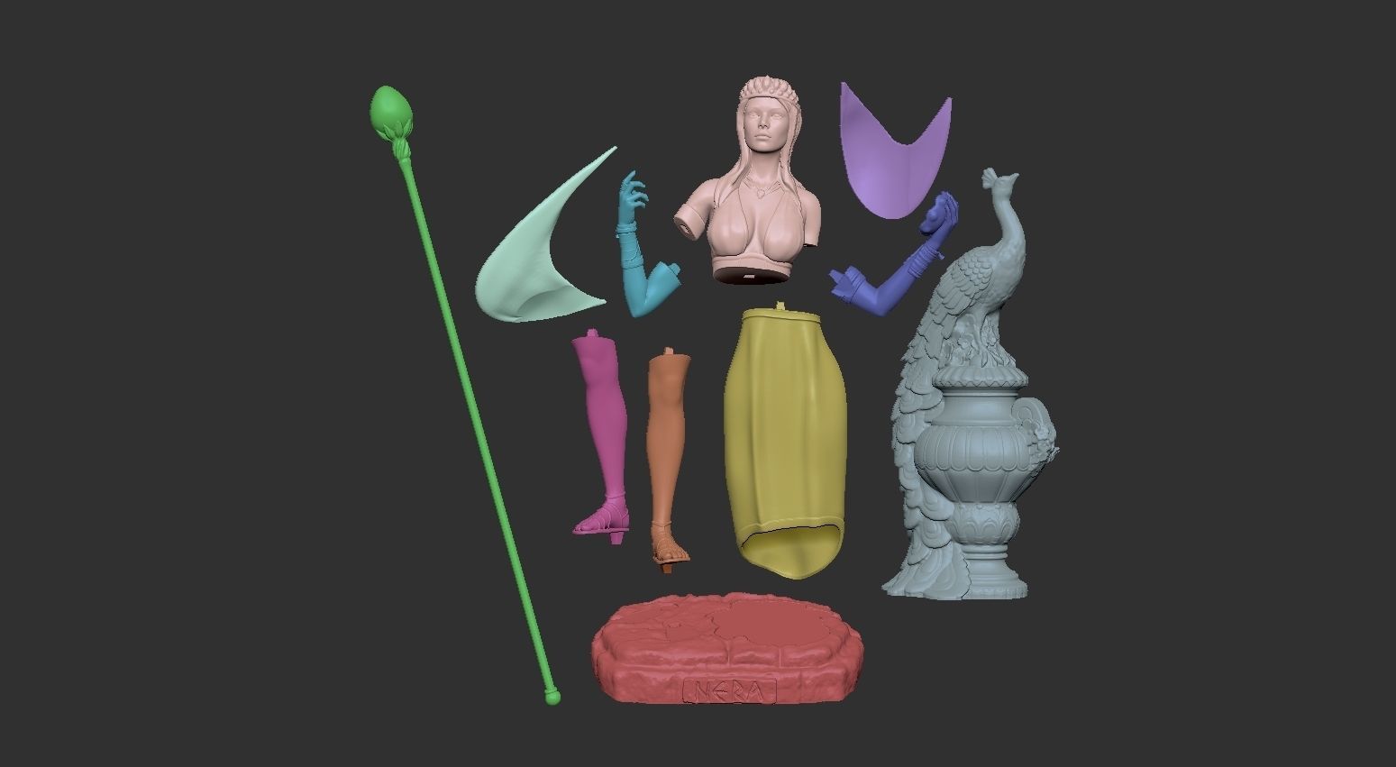 Hera Goddess statue for 3d print 3D print model_1