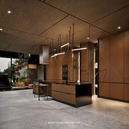 Modern House Design - Lumiere Maison 3D model 6