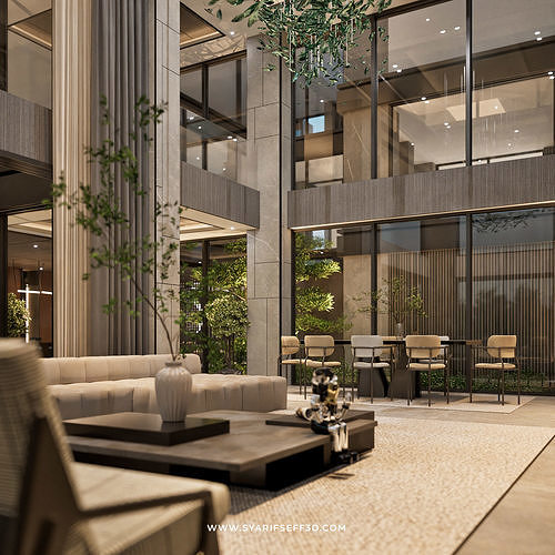 Modern House Design - Lumiere Maison 3D model 5