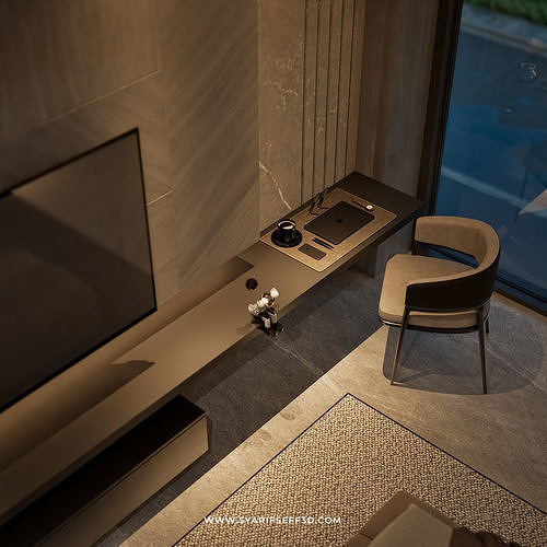 Modern House Design - Lumiere Maison 3D model 4
