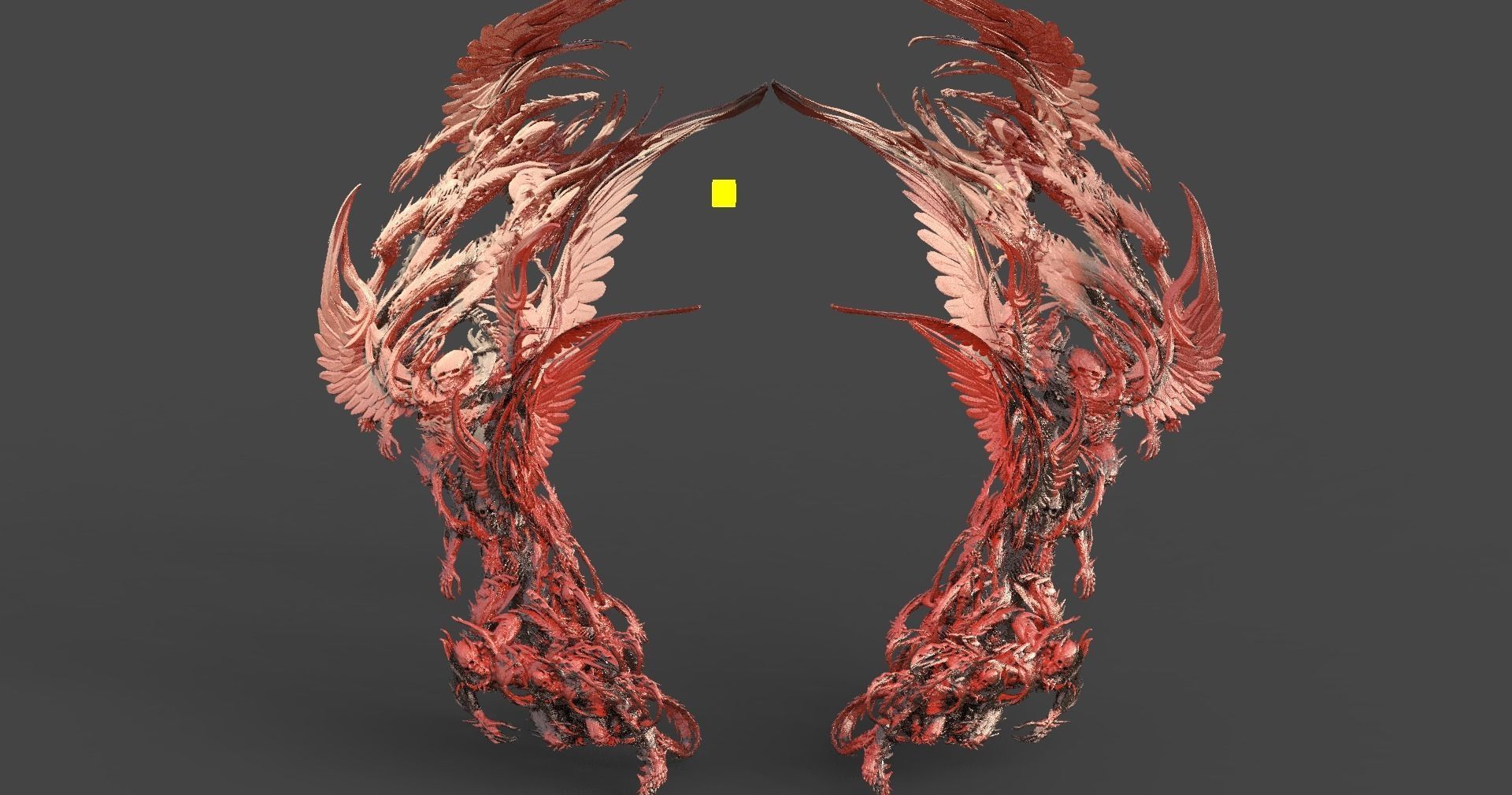 Dantes Inferno Dark River Styx Archway 3D model_2