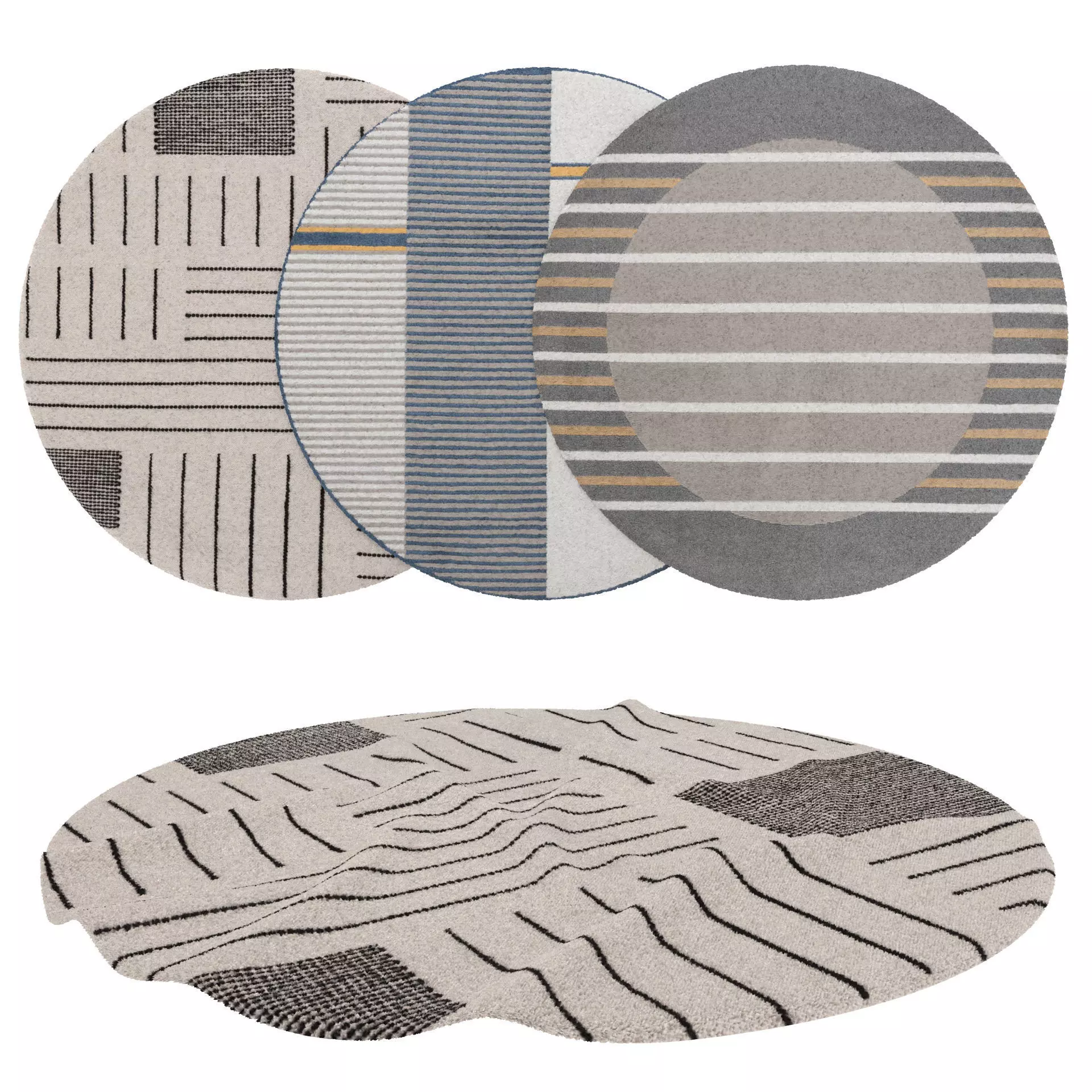 Rugs No 945 Low-poly 3D model_0