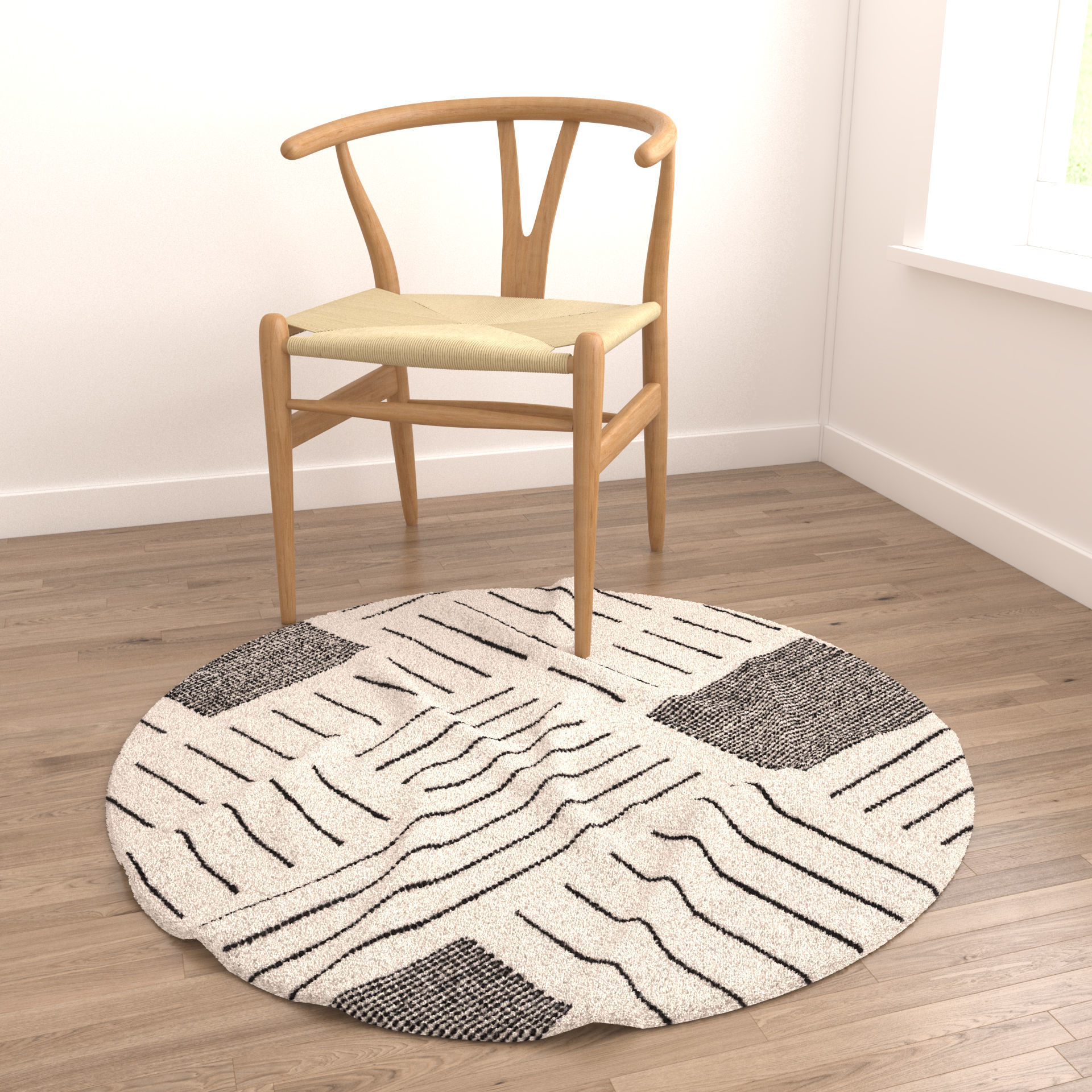 Rugs No 945 Low-poly 3D model_3