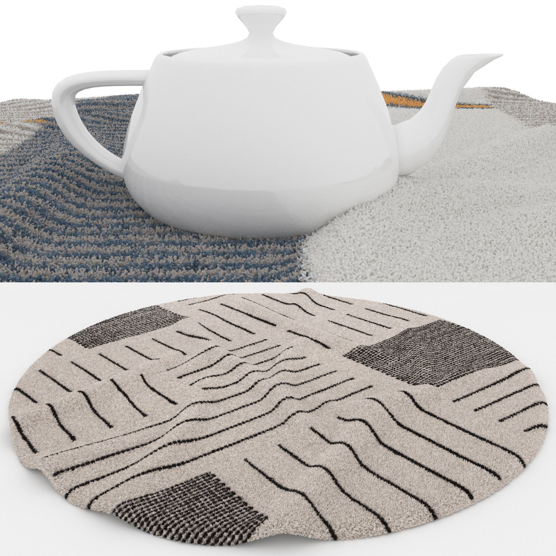 Rugs No 945 Low-poly 3D model_1