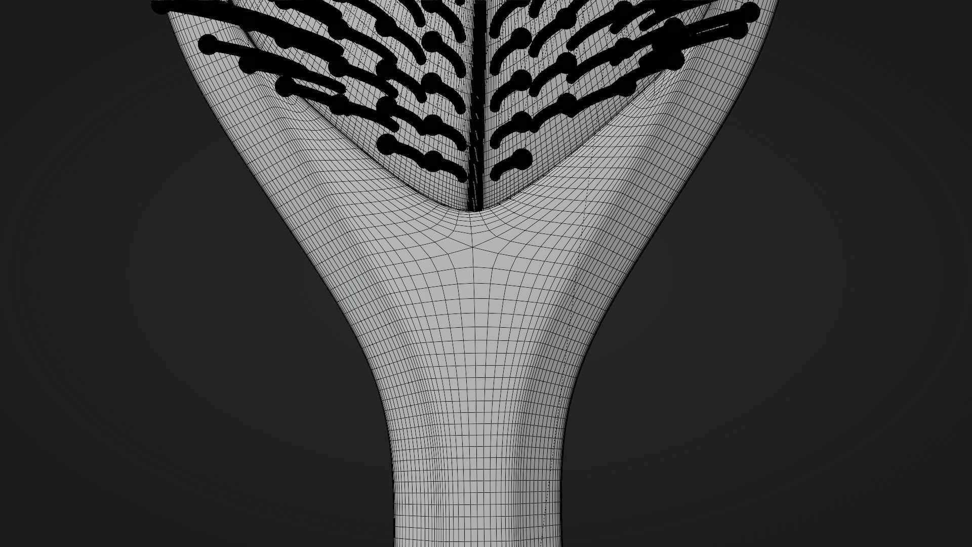 Blowdry Comb Hair 3D model_14