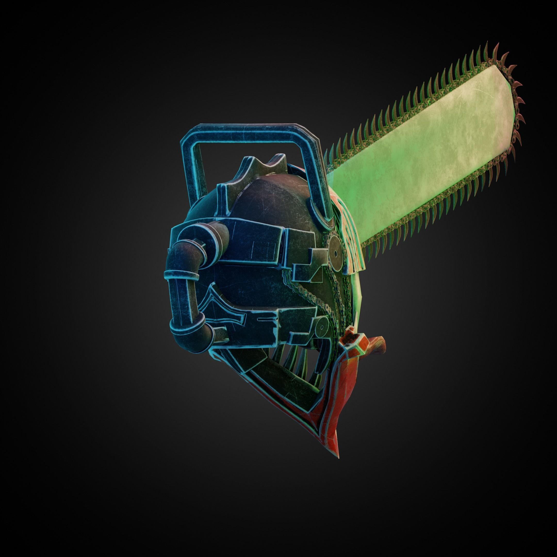 Chainsaw Man Helmet for Cosplay 3D print model_6