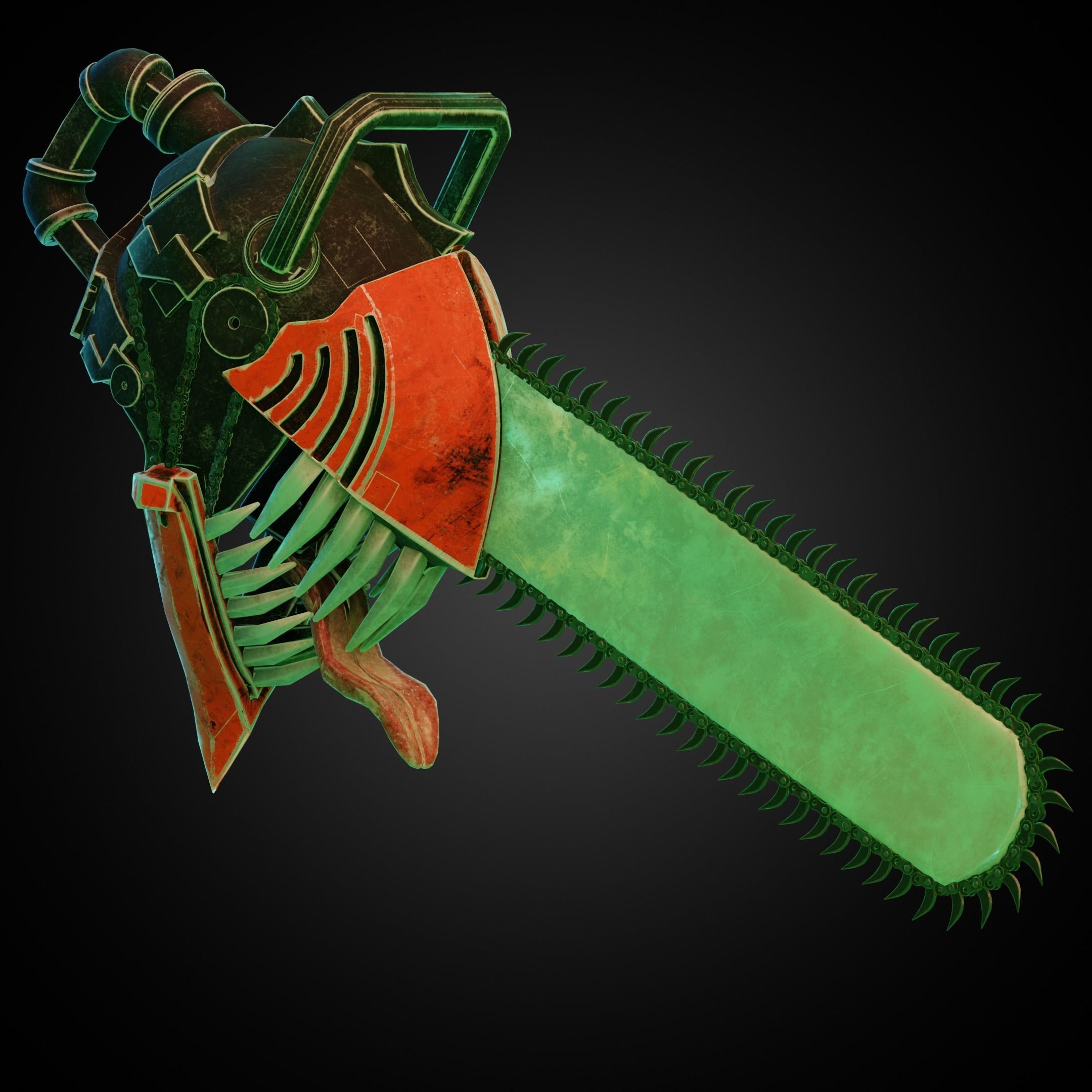 Chainsaw Man Helmet for Cosplay 3D print model_14