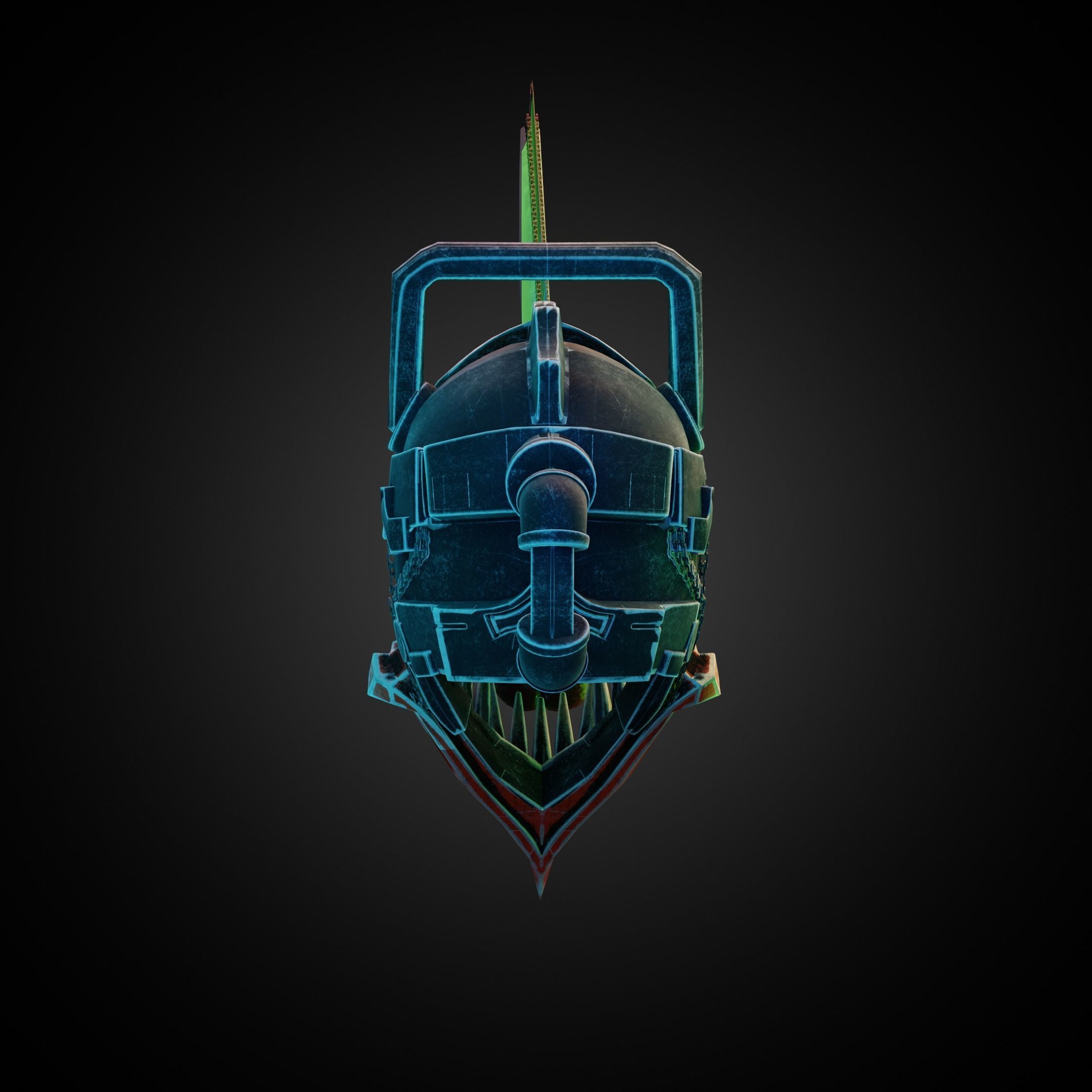 Chainsaw Man Helmet for Cosplay 3D print model_5