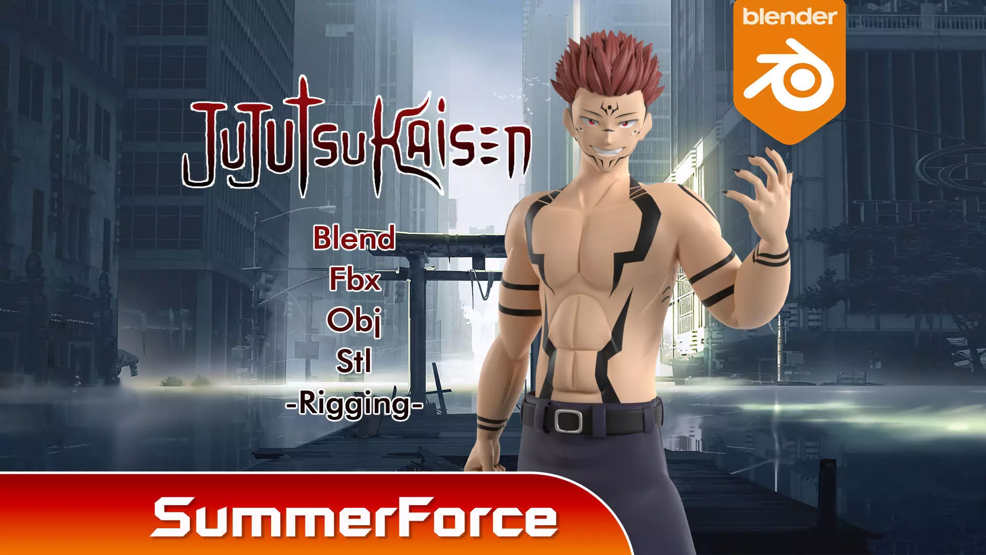 SUKUNA - Jujutsu Kaisen 3D model_0