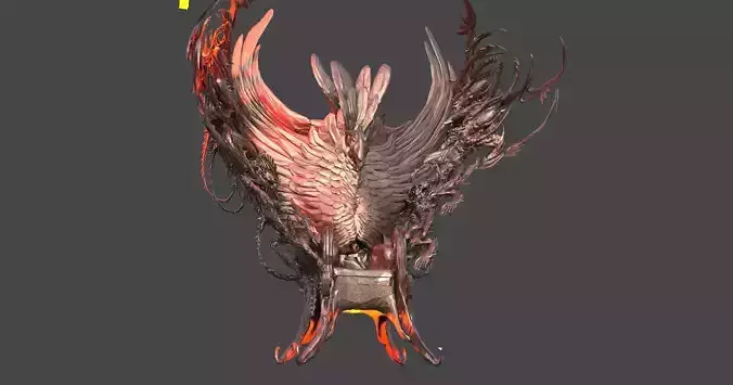 Inferno Dark River Styx Chair  3D model