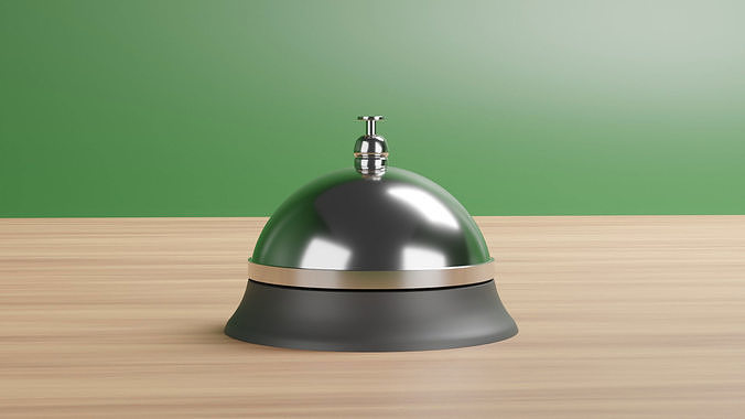 Service call bell realistic 3d model Low-poly 3D model