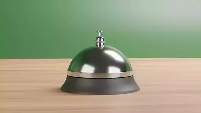 Service call bell realistic 3d model