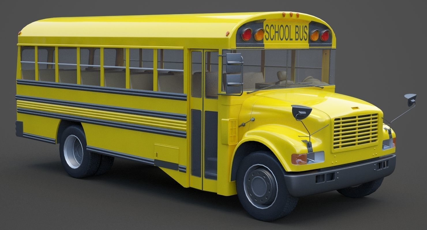 School Bus 01 3D model_3