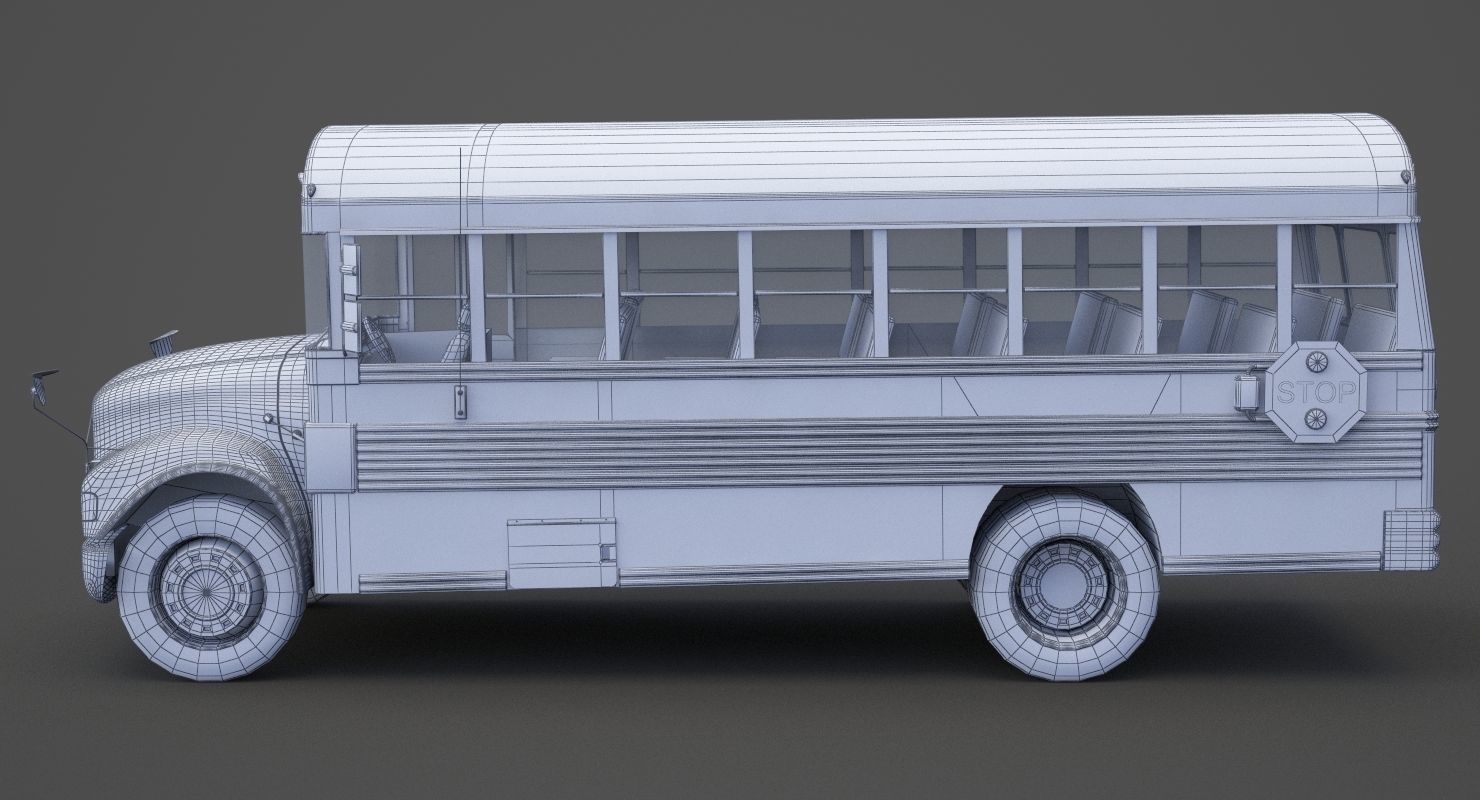School Bus 01 3D model_18
