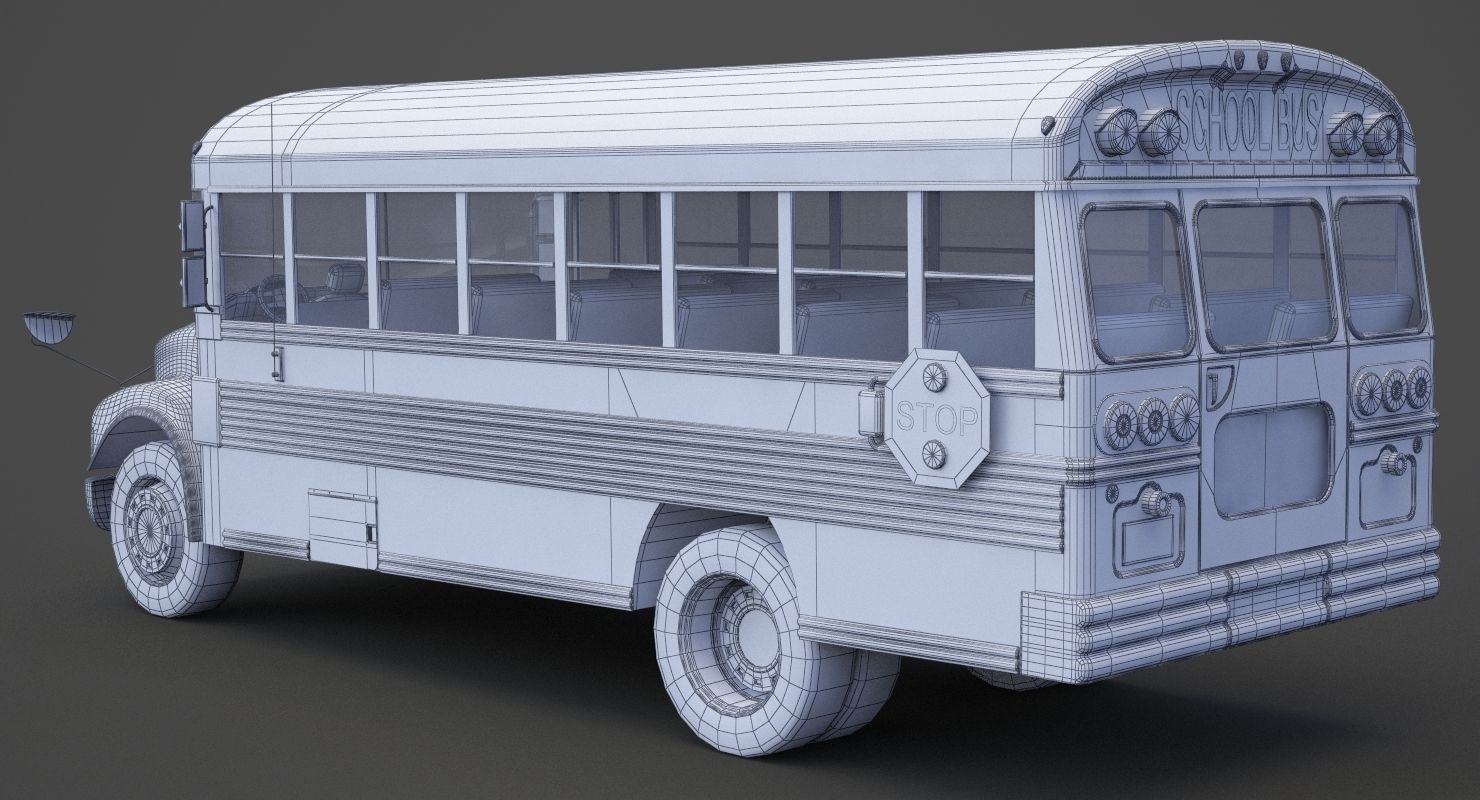 School Bus 01 3D model_15