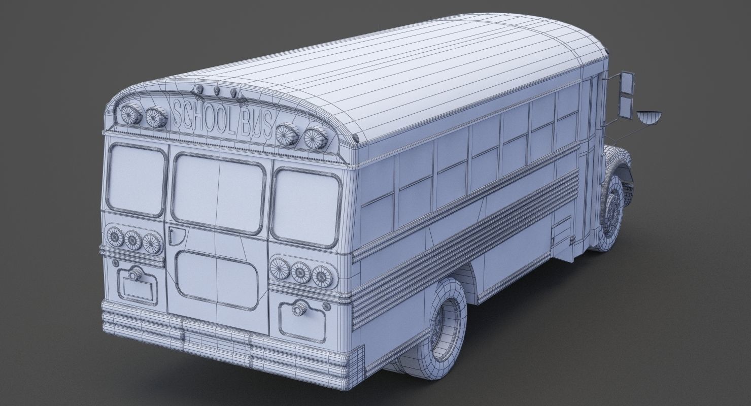 School Bus 01 3D model_21