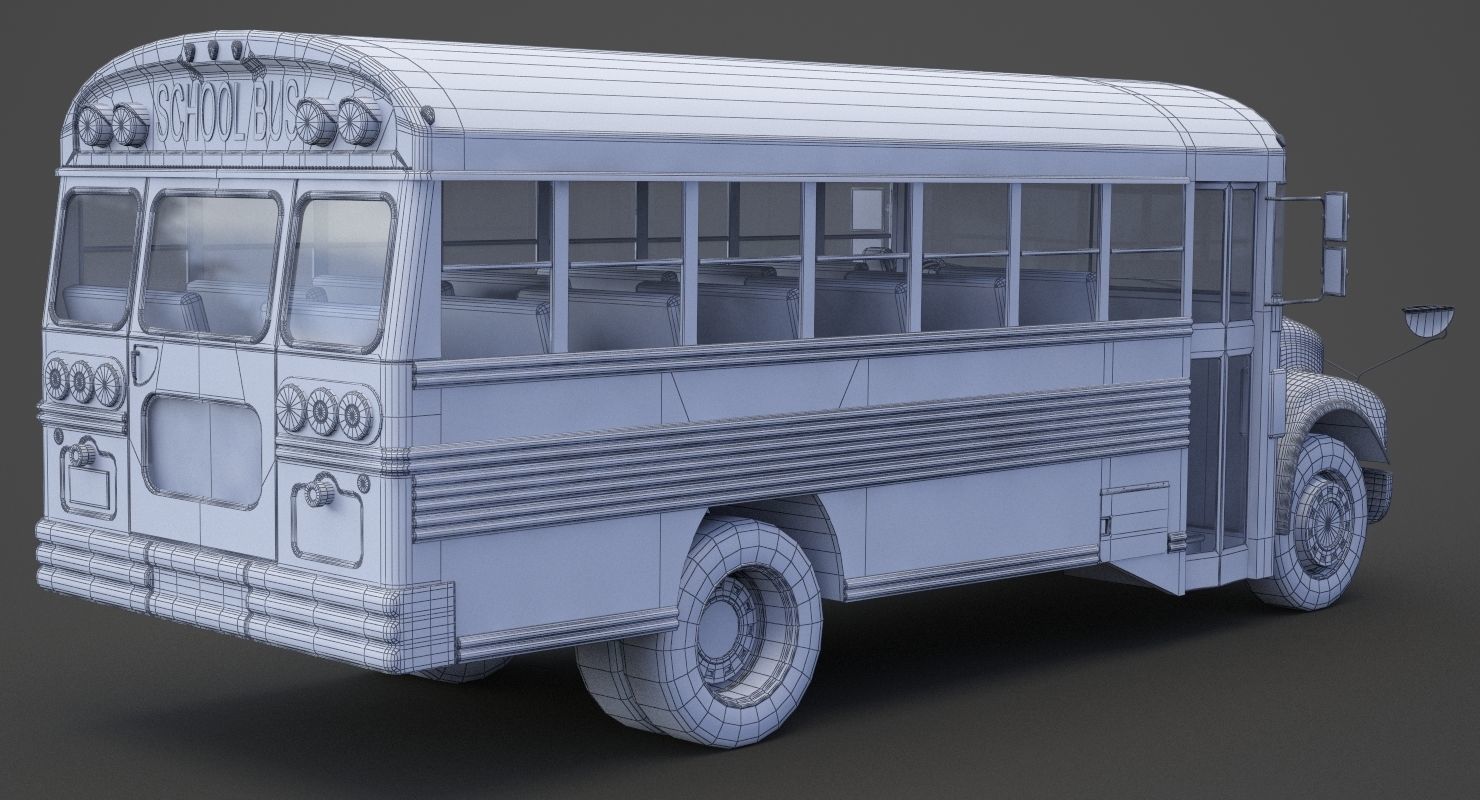 School Bus 01 3D model_14