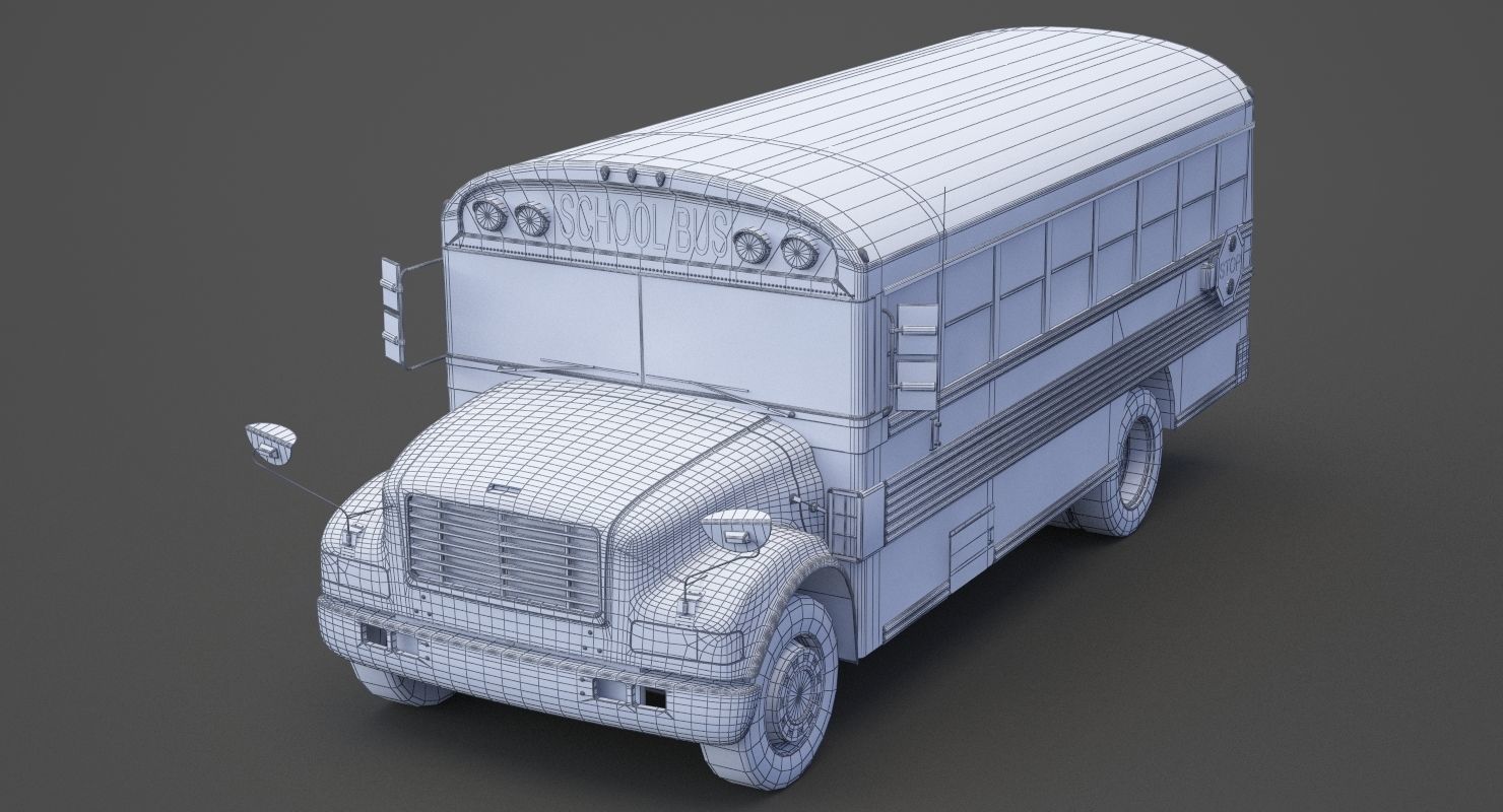 School Bus 01 3D model_20