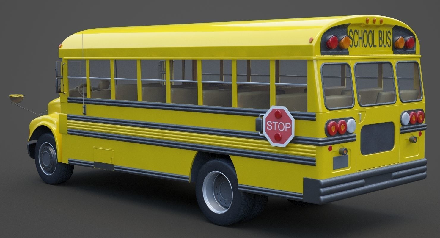 School Bus 01 3D model_7