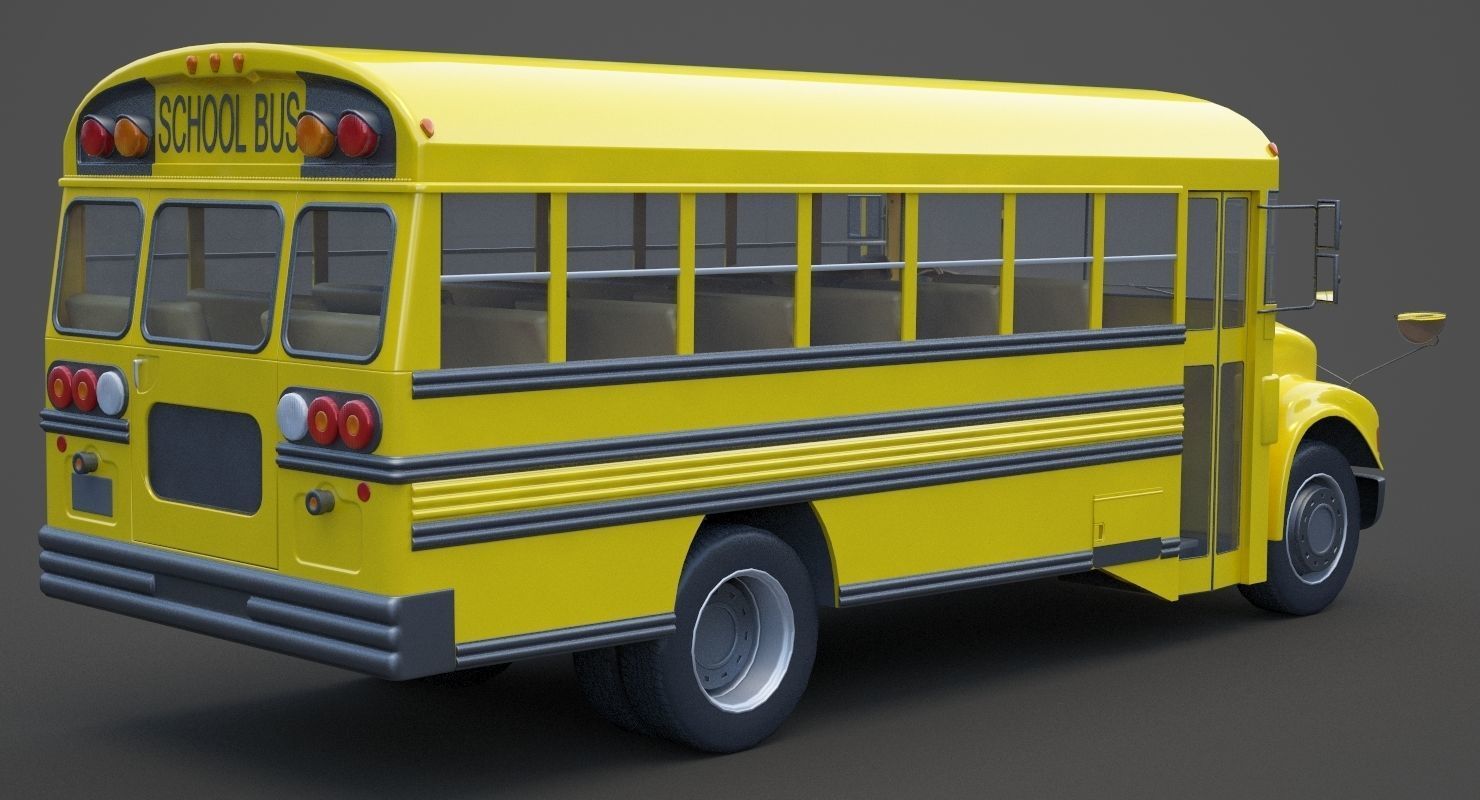 School Bus 01 3D model_5