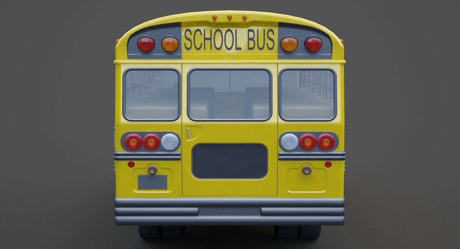 School Bus 01 3D model_6