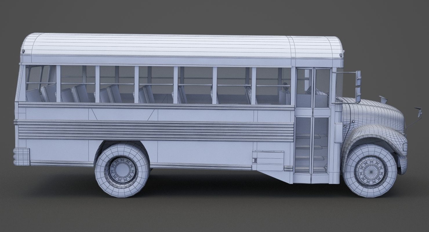 School Bus 01 3D model_19