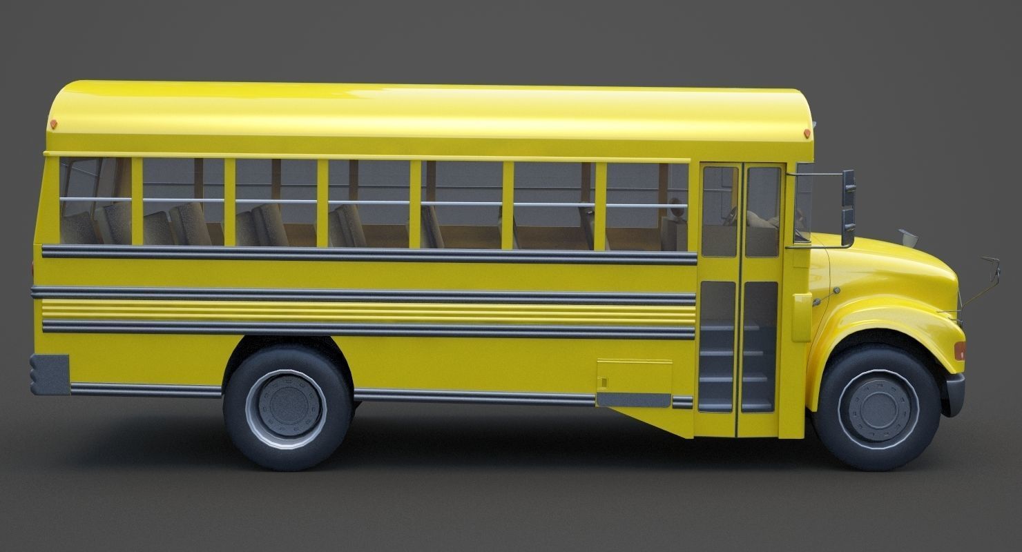 School Bus 01 3D model_4