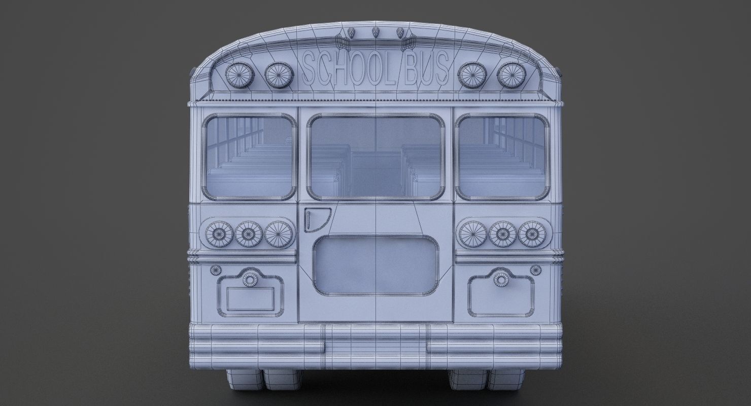 School Bus 01 3D model_17