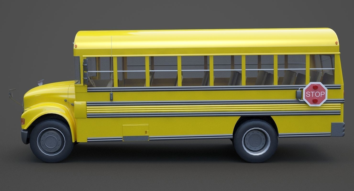 School Bus 01 3D model_8