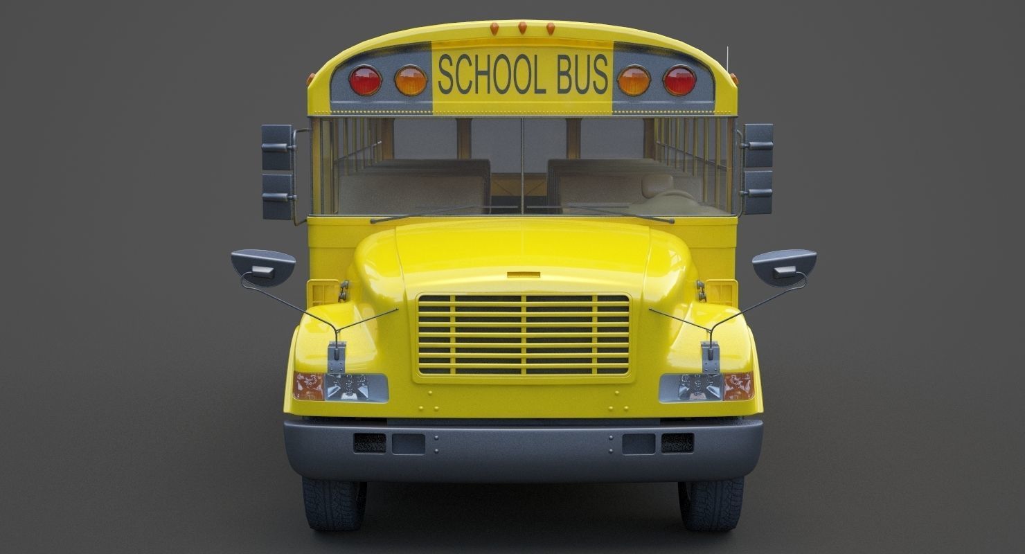 School Bus 01 3D model_2